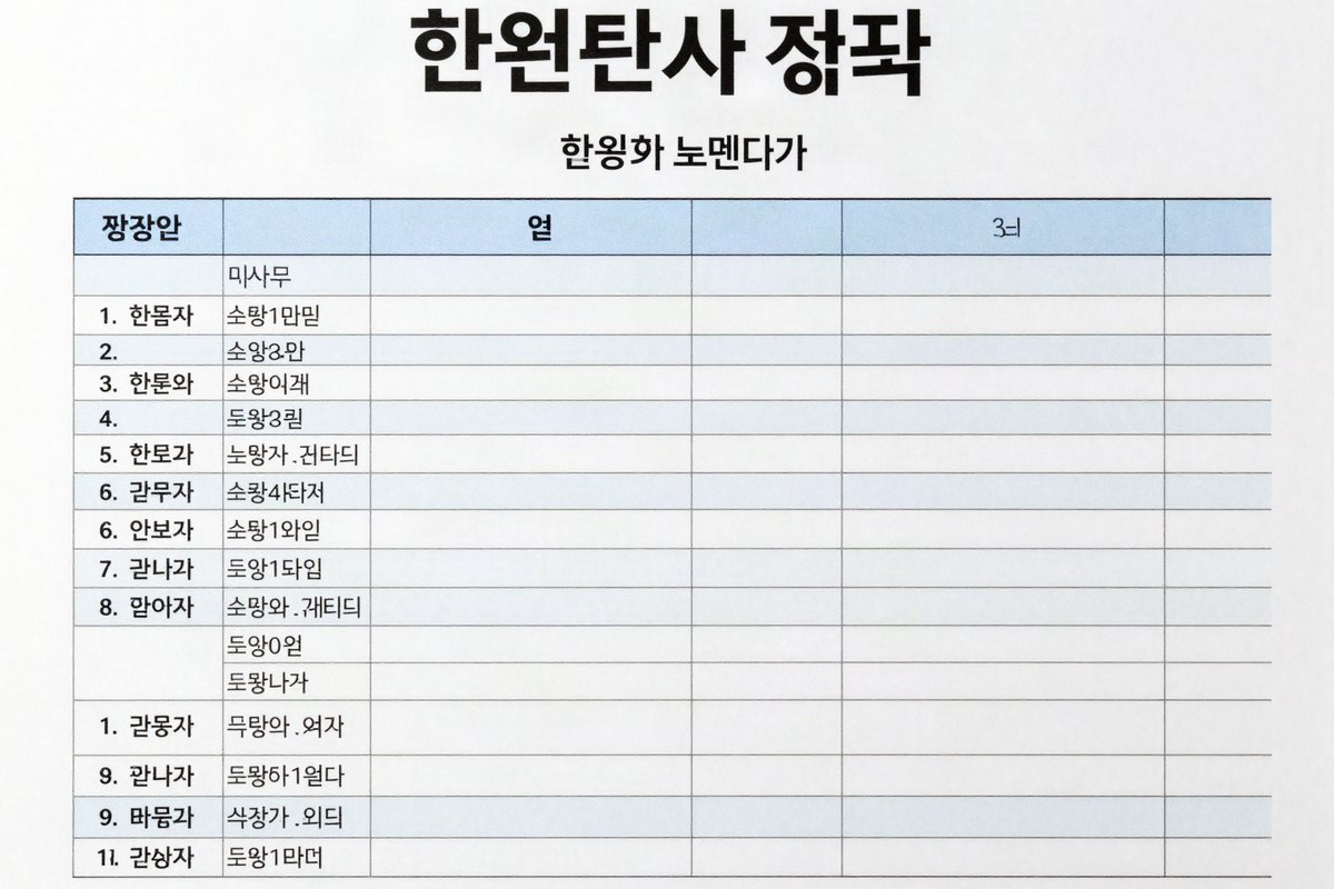 브랜드 비교표